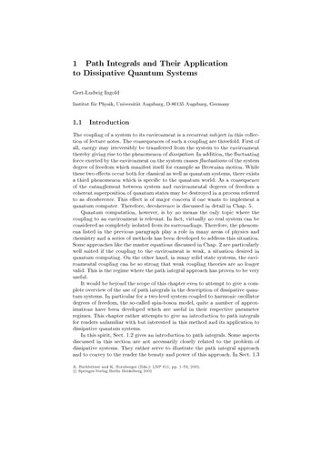 Cover for Coherent evolution in noisy environments