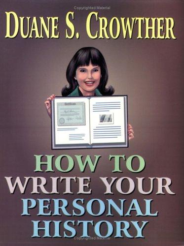 Cover for How to Write Your Personal History.