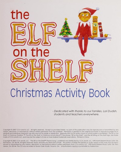 Cover for The elf on the shelf