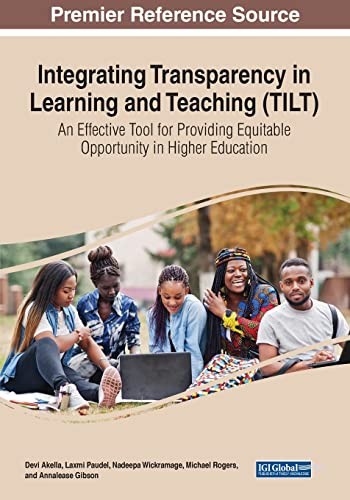 Cover for Integrating Transparency in Learning and Teaching