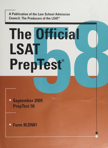 Cover for The Official LSAT PrepTest 58