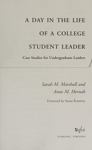 Cover for A Day in the Life of a College Student Leader