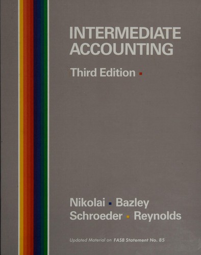 Cover for Intermediate accounting