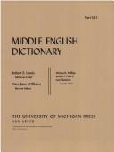 Cover for Middle English Dictionary (Volume S.15)