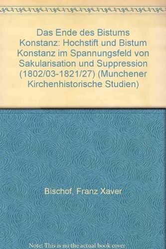 Cover for Das Ende des Bistums Konstanz
