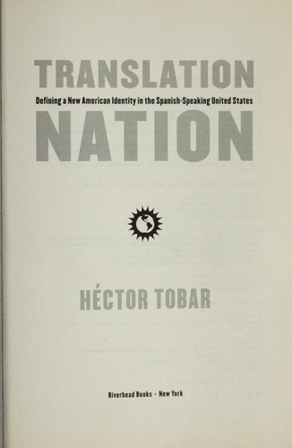 Cover for Translation nation