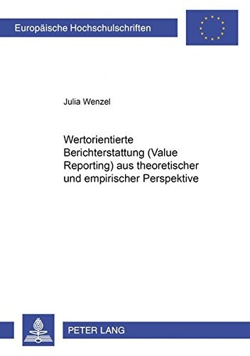Cover for Wertorientierte Berichterstattung (value reporting) aus theoretischer und empirischer Perspektive