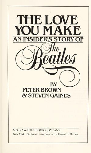 Cover for The love you make