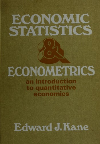Cover for Economic statistics and econometrics
