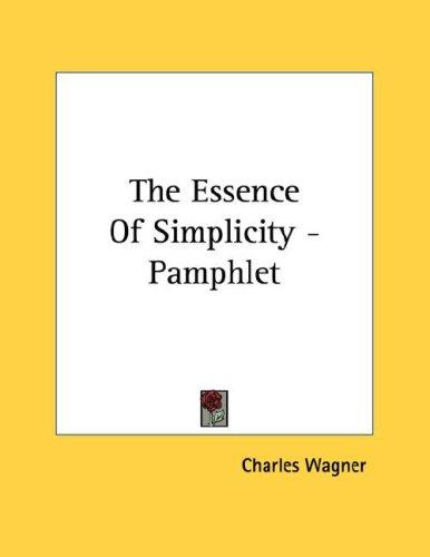 Cover for The Essence Of Simplicity - Pamphlet