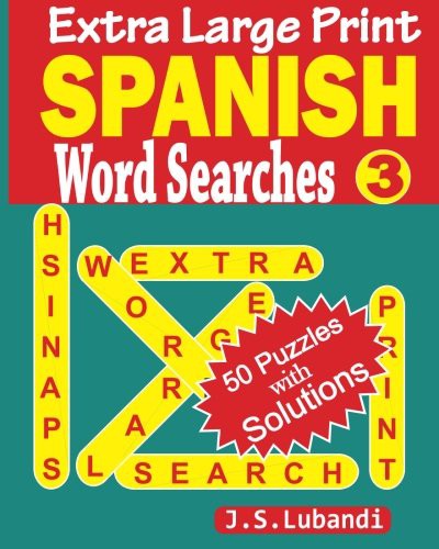 Cover for Extra Large Print SPANISH Word Searches