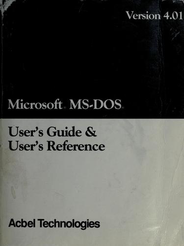 Cover for Microsoft MS-DOS