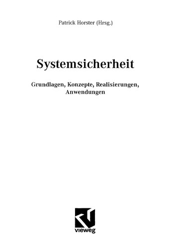 Cover for Systemsicherheit