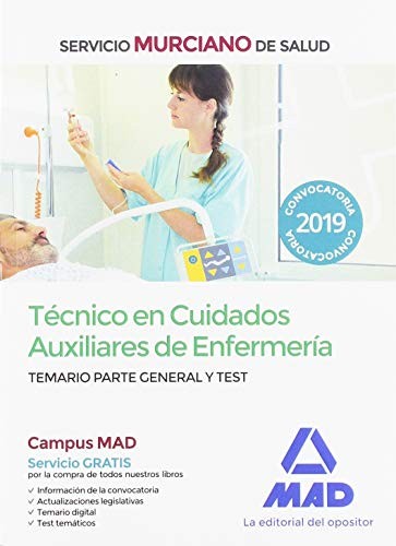 Cover for Técnico en Cuidados Auxiliares de Enfermería del Servicio Murciano de Salud. Temario parte general y test