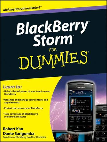 Cover for BlackBerry Storm For Dummies®
