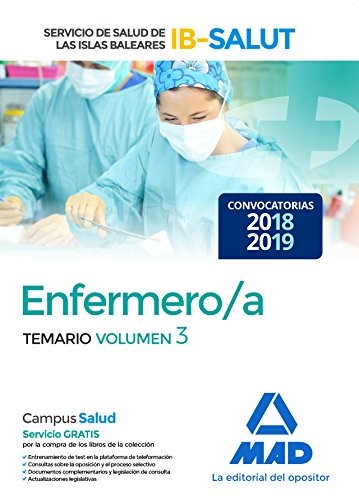 Cover for Enfermero/a del Servicio de Salud de las Illes Balears .Temario volumen 3