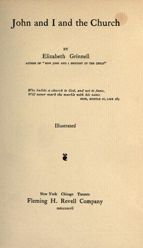 Cover for John and I and the church