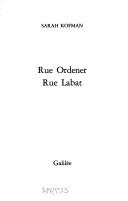 Cover for Rue Ordener, Rue Labat