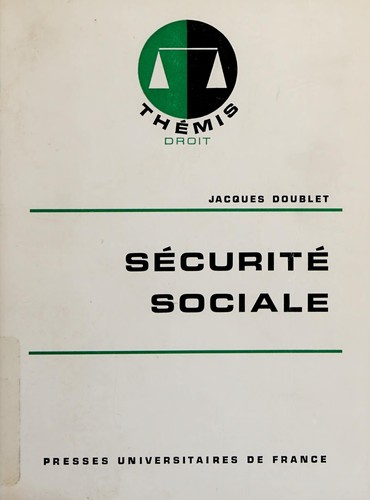 Cover for Securité sociale