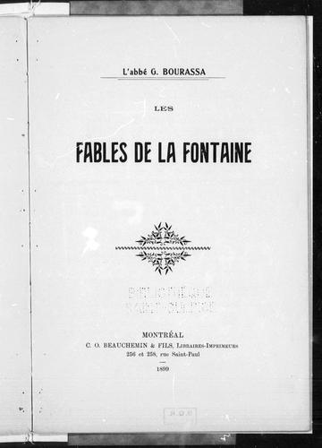 Cover for Les fables de La Fontaine