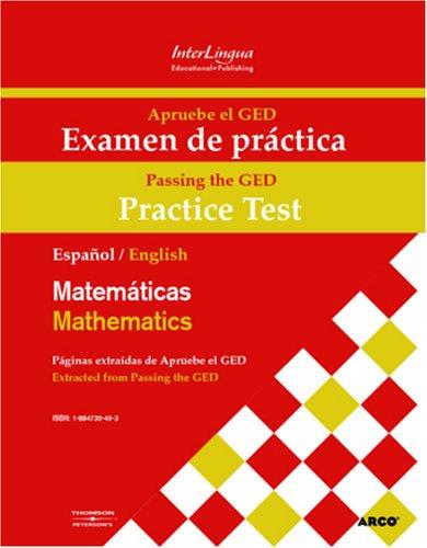 Cover for Apruebe el GED Examen de practica - Matematicas | Passing the GED Practice Test - Mathematics