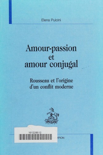 Cover for Amour-passion et amour conjugal