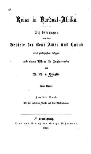 Cover for Reise in Nordost-Afrika