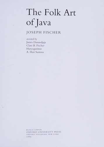 Cover for The folk art of Java