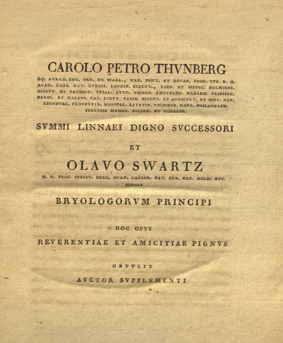 Cover for Joannis Hedwig...species muscorum frondosorum descriptae et tabulis aeneis lxxvii coloratis illustratae