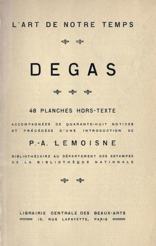 Cover for Degas