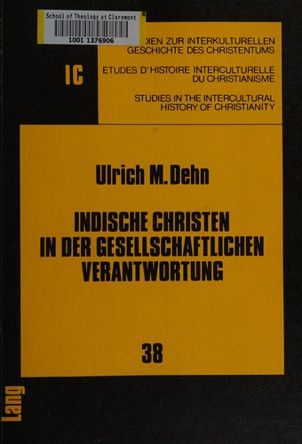 Cover for Indische Christen in der gesellschaftlichen Verantwortung