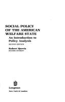 Cover for Social policy of the American welfare state