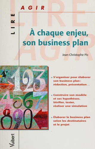 Cover for À chaque enjeu, son business plan