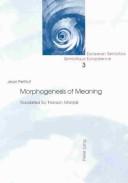 Cover for Morphogenesis of meaning