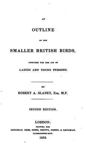 Cover for An Outline of the Smaller British Birds