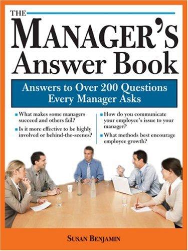 Cover for The Manager's Answer Book