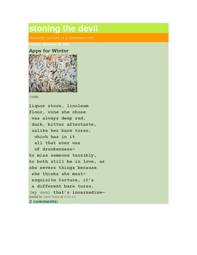 Cover for Apparition Poem #1488