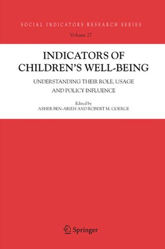 Cover for Indicators of children's well-being