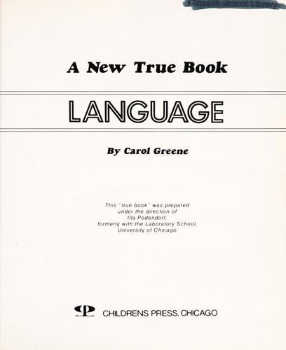 Cover for Language