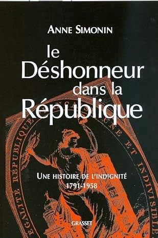 Cover for Le déshonneur dans la République