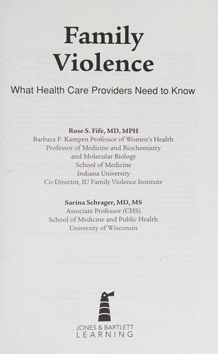 Cover for Family violence