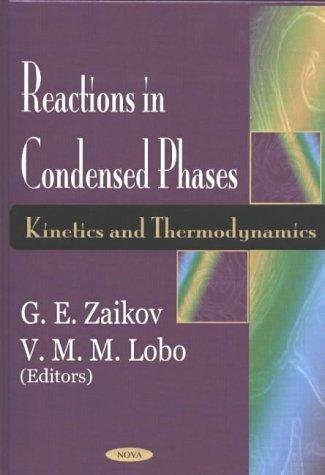 Cover for Reactions in Condensed Phases
