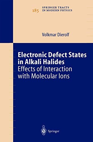 Cover for Electronic Defect States in Alkali Halides
