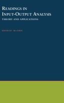Cover for Readings in Input-Output Analysis