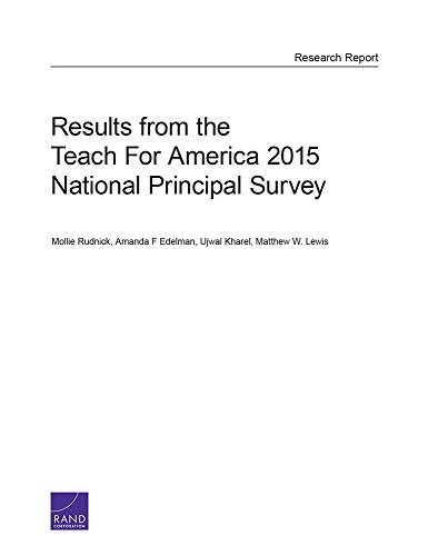 Cover for Results from the Teach For America 2015 National Principal Survey