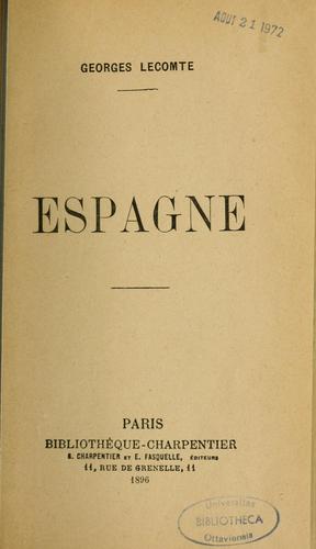 Cover for Espagne