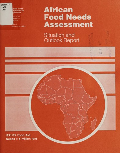 Cover for African food needs assessment