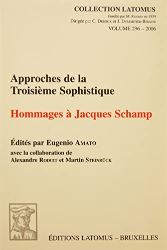 Cover for Approches de la troisième sophistique