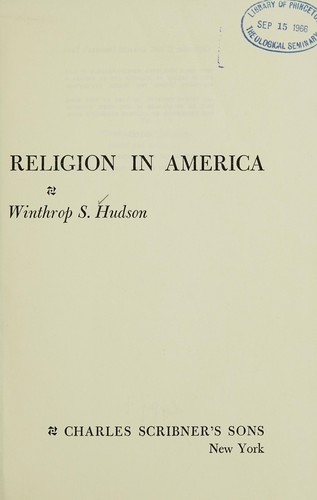 Cover for Religion in America