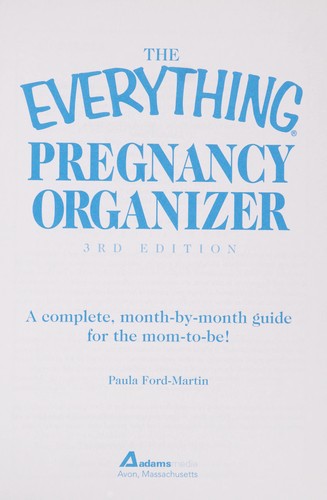 Cover for The everything pregnancy organizer